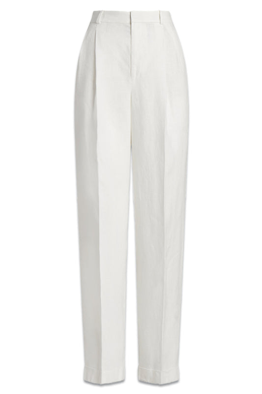 Pleated Linen Trouser