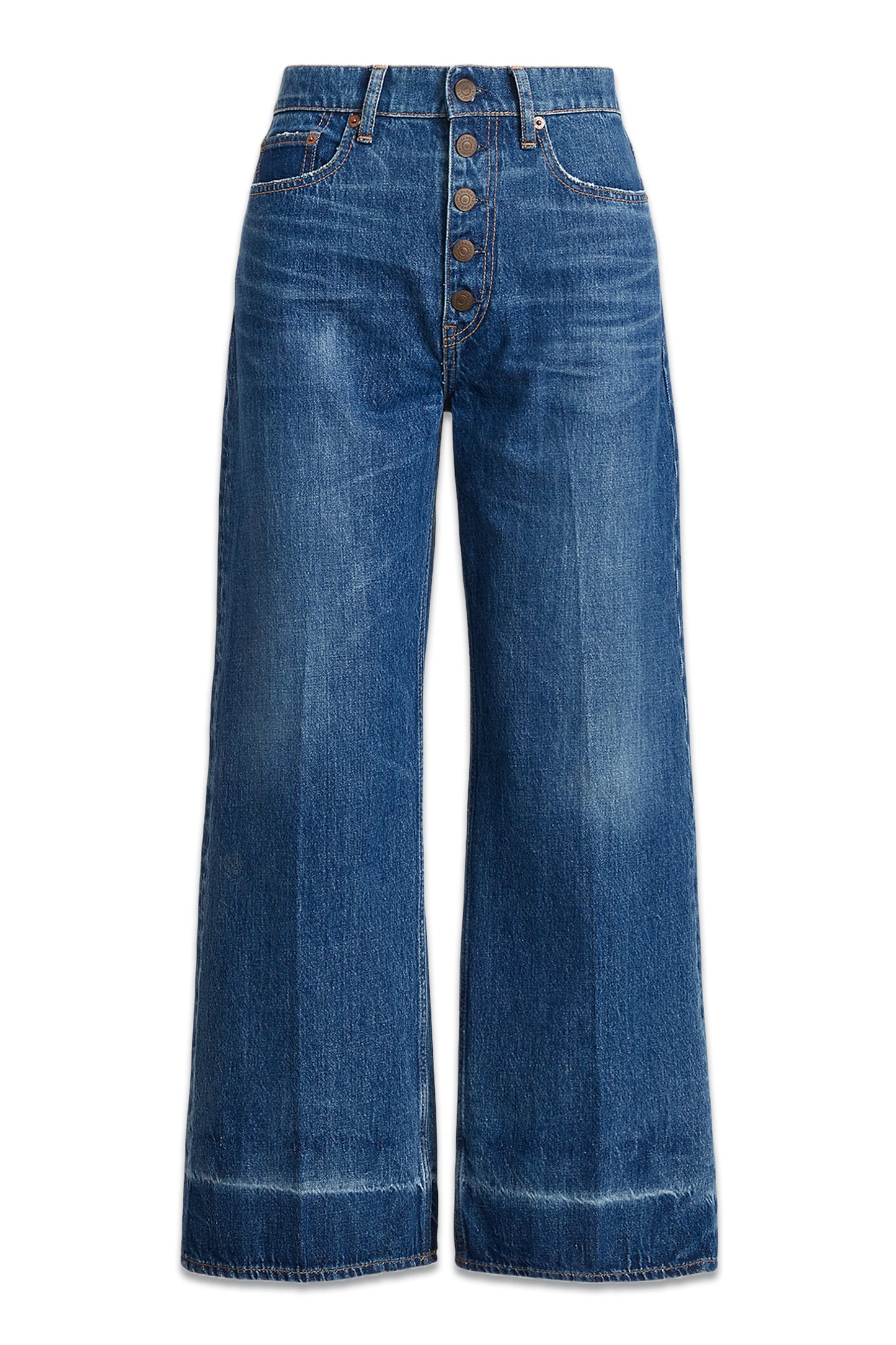 Wide-Leg Cropped Jean