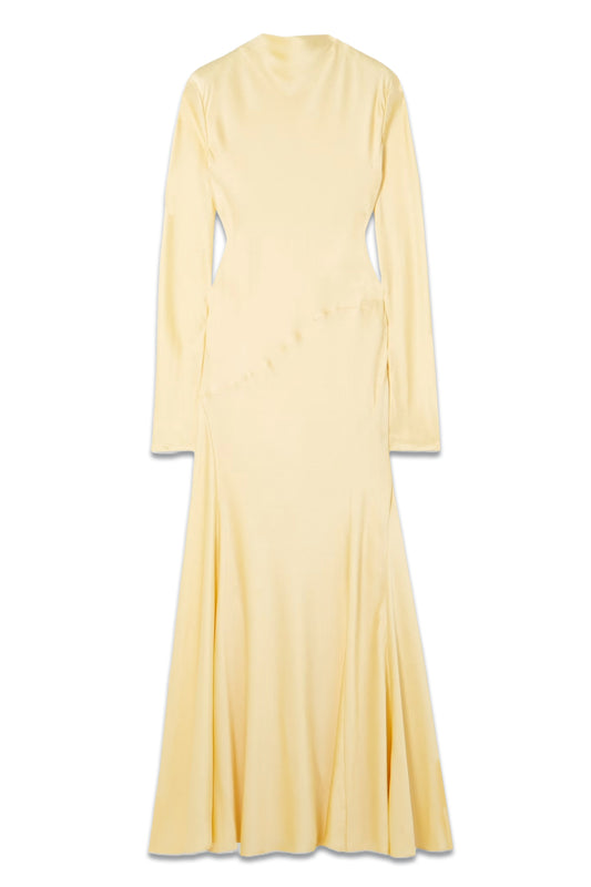 Raquel Stretch-silk Cloqué Maxi Dress