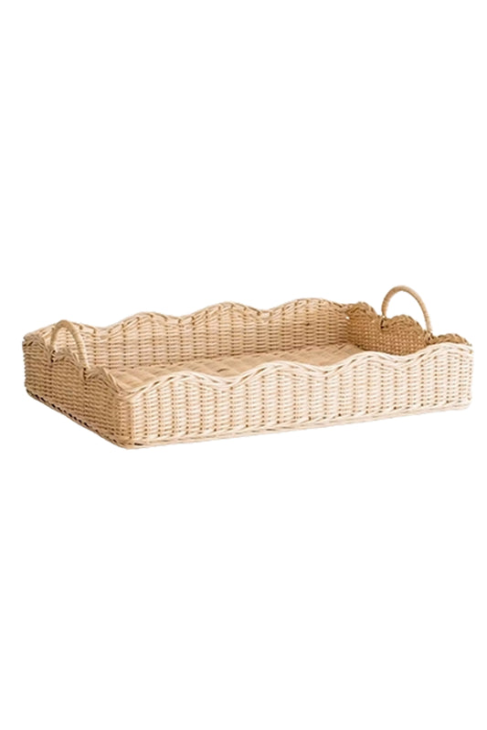 Natural Scalloped Tray