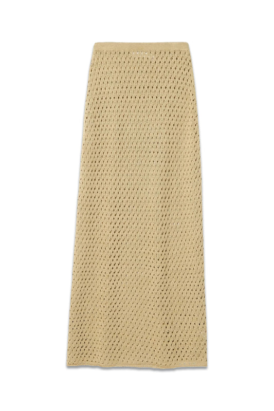 Ray Crocheted Pima Cotton Maxi Skirt