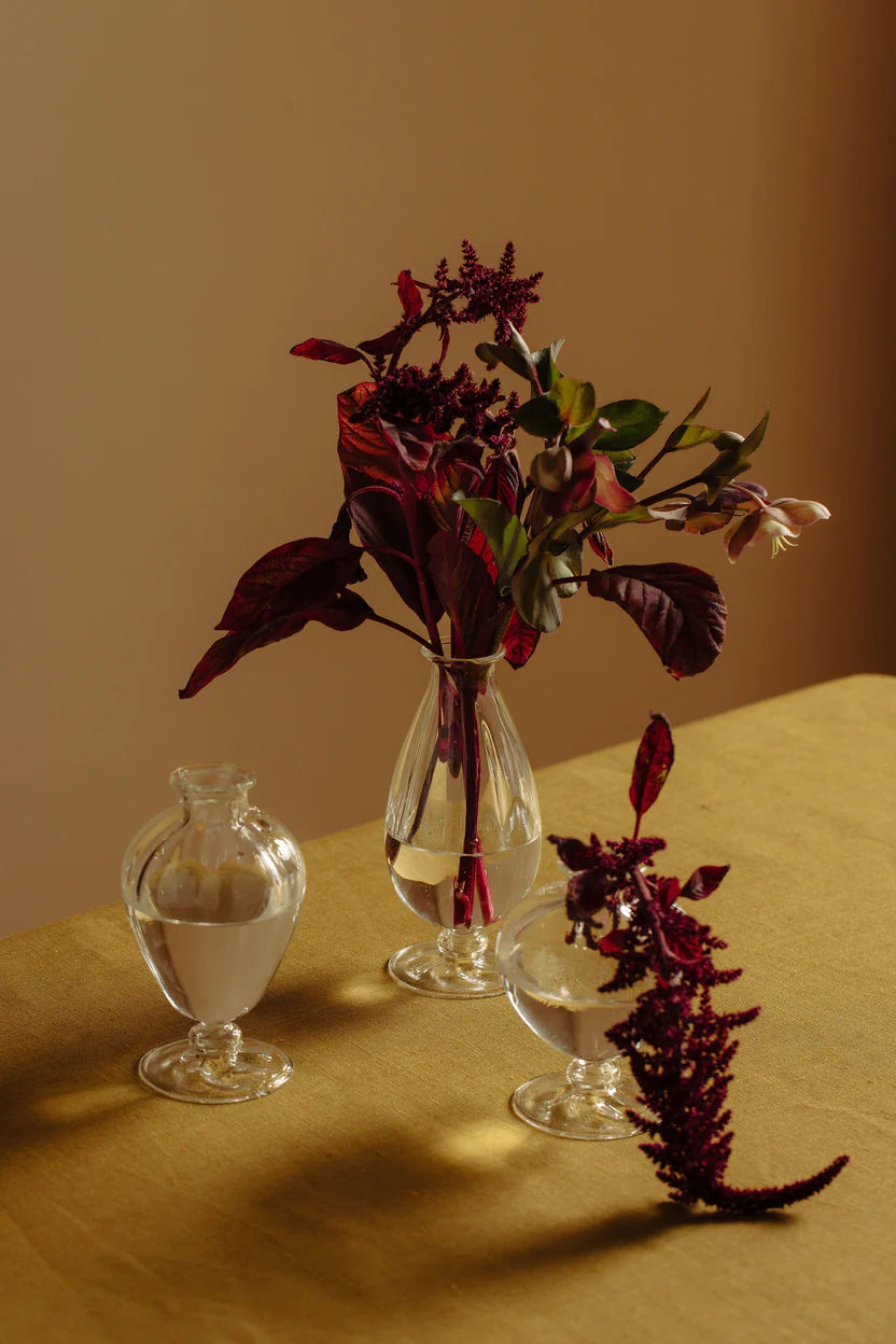 Violet Bud Vase Trio