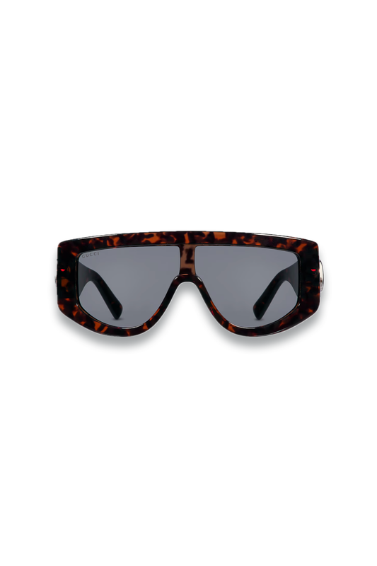 Rectangular-frame Sunglasses in Tortoiseshell