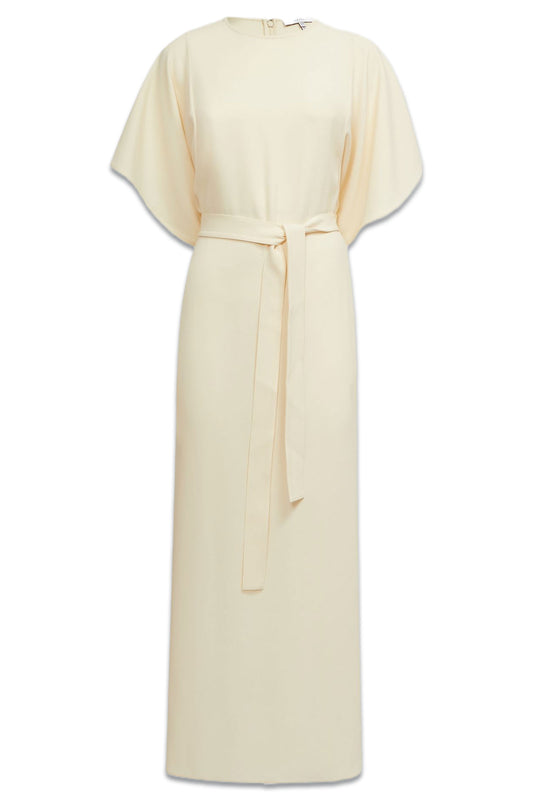 Cape-Sleeve Midi Dress