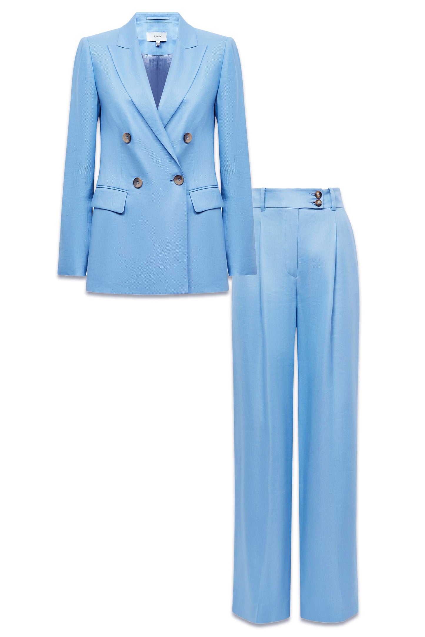 Blue Hollie Linen Suit