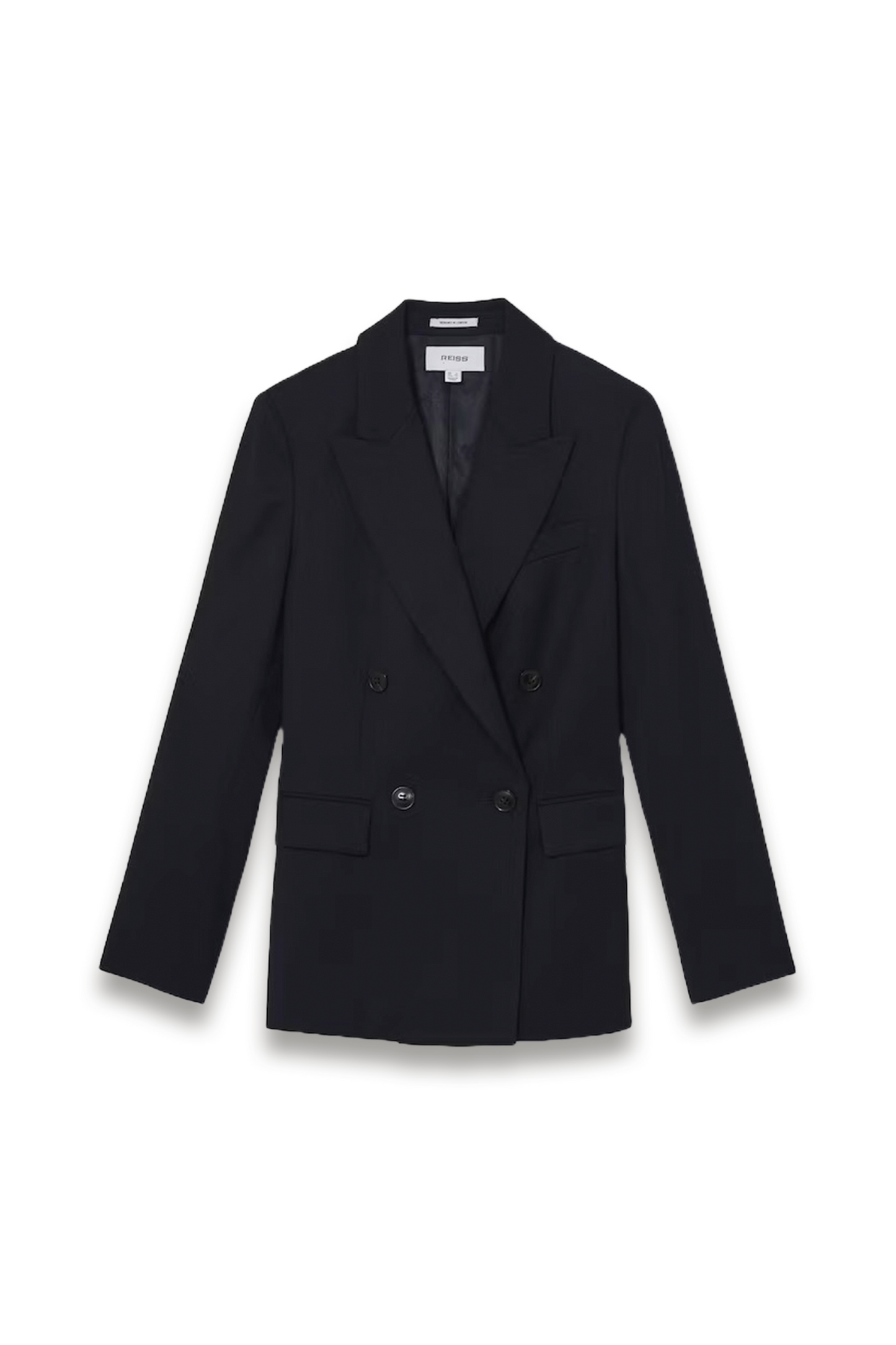 Haisley Wool Blend Double Breasted Suit Blazer