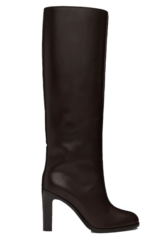 Brown Wide Shaft Boots