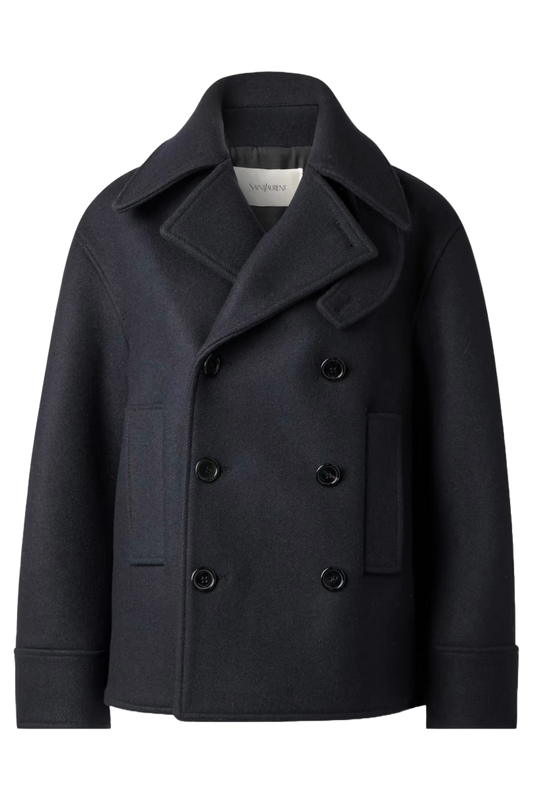 Oversized Double-breasted Wool-twill Coat