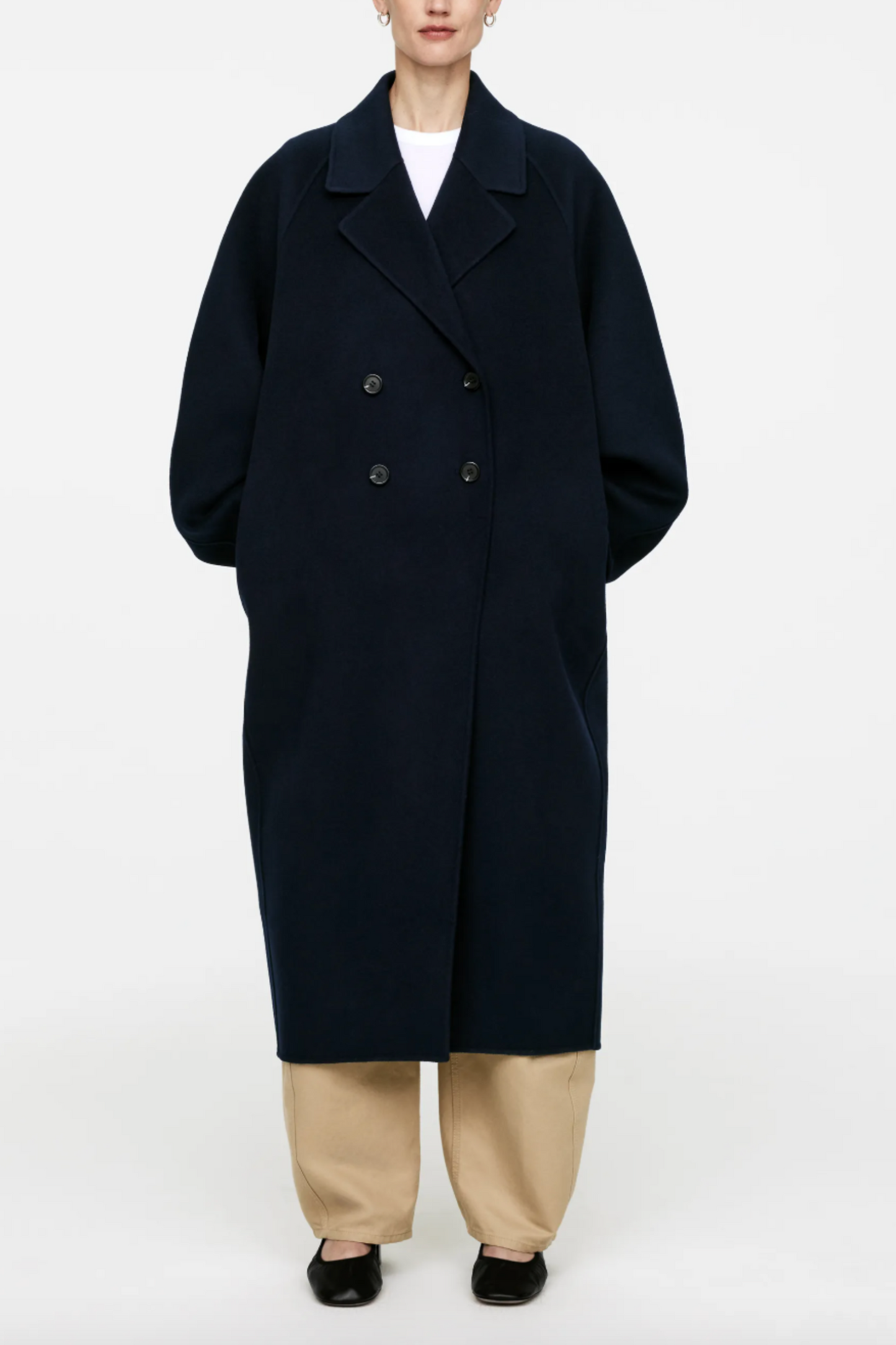 Oversized Wool-Blend Coat