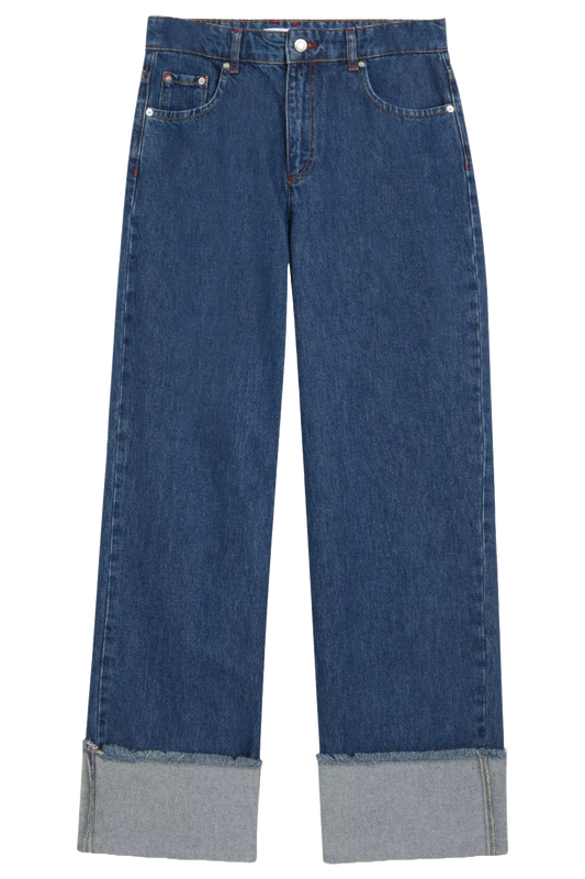 Soy Turn Up Straight Leg Jeans