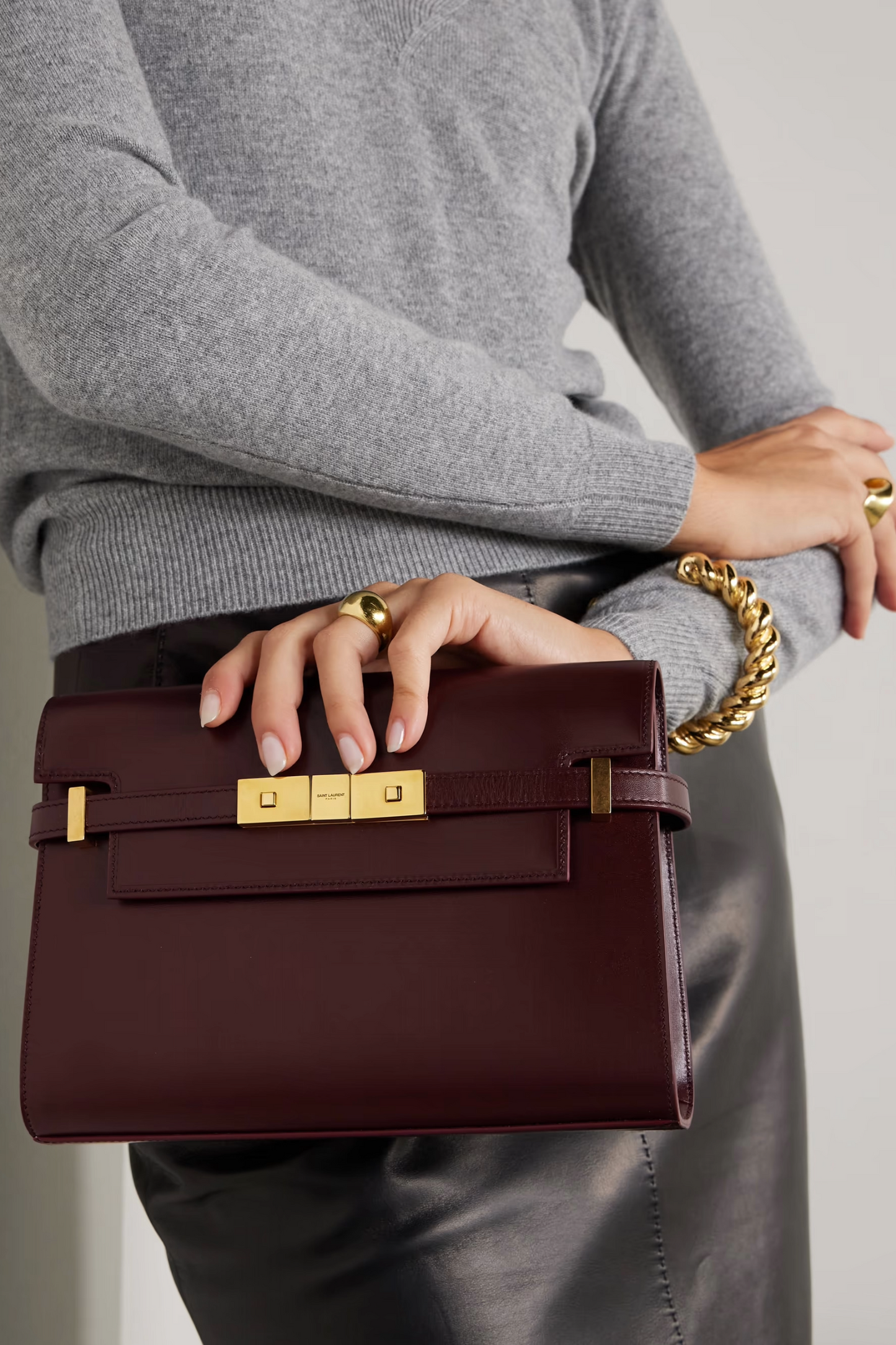 Manhattan Small Leather Shoulder Bag
