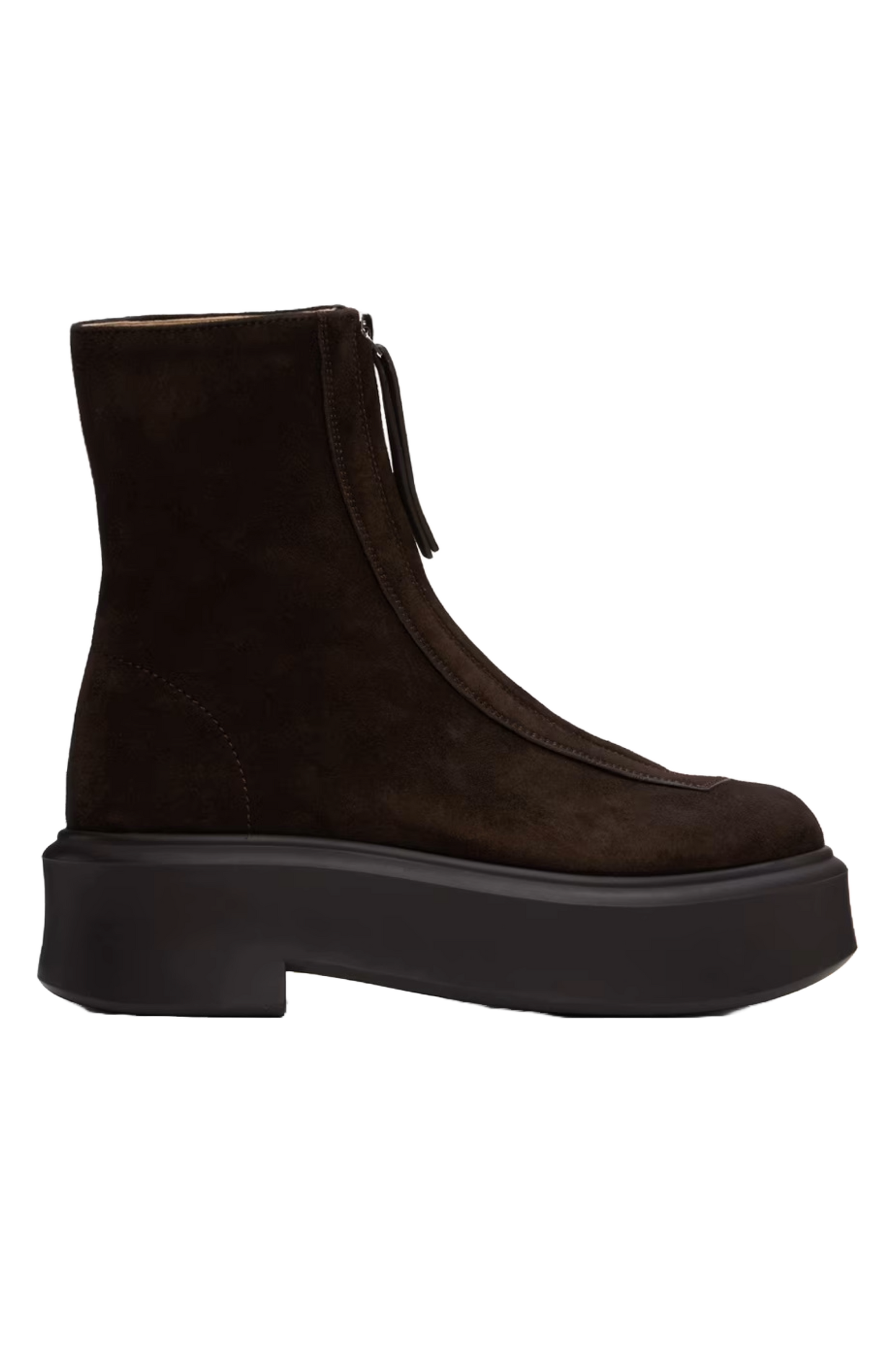 Brown Zipped I Boots