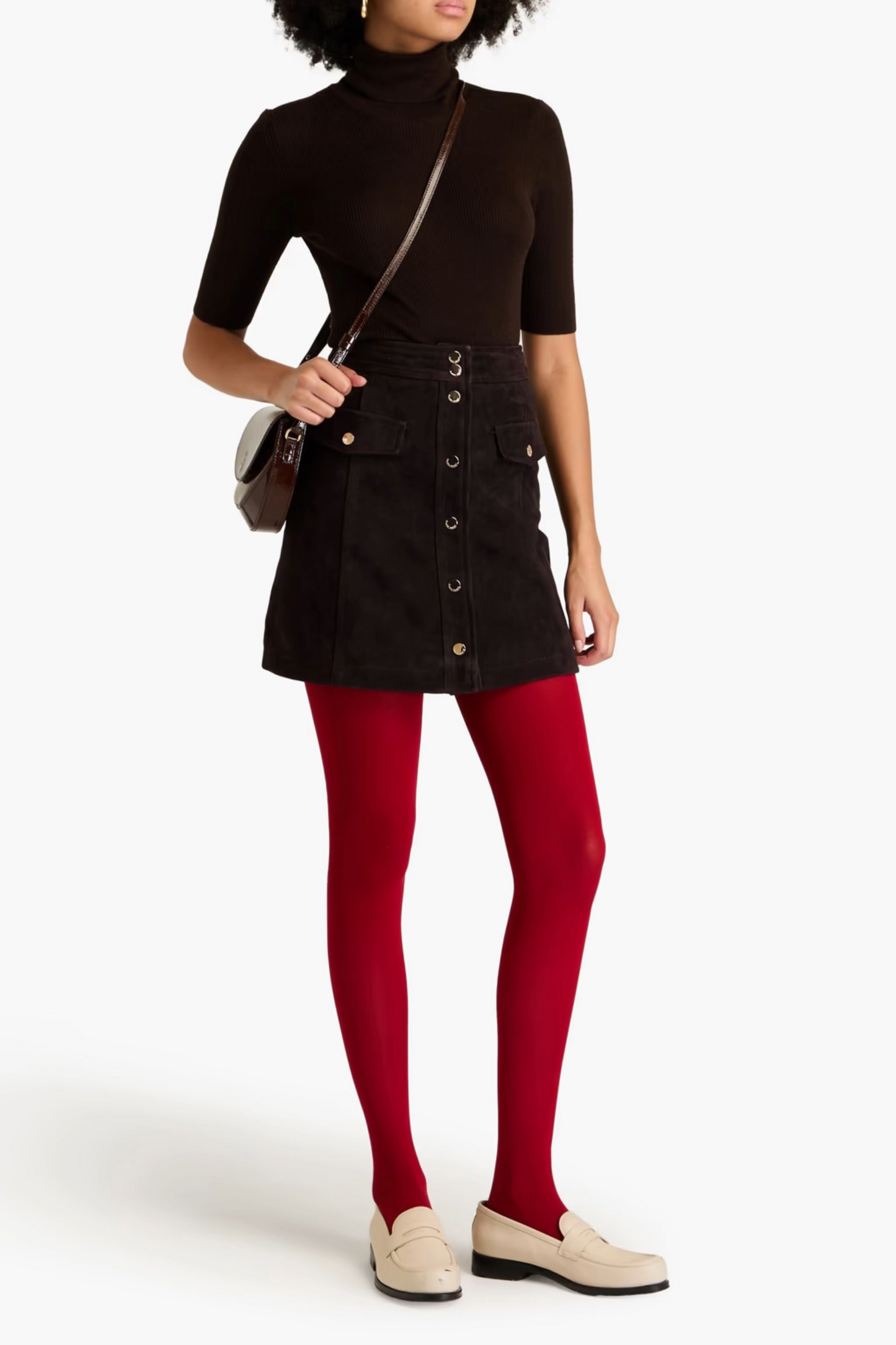 Suede Mini Skirt