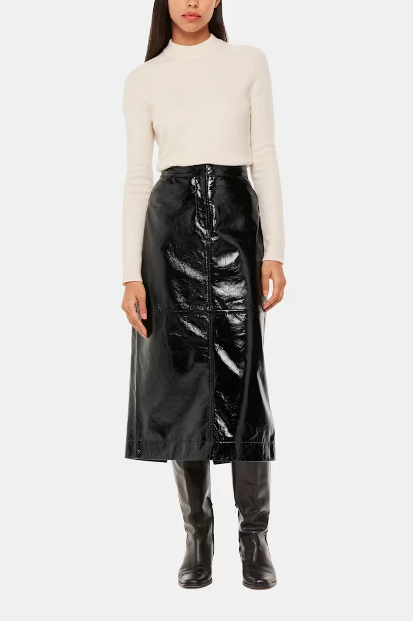 Rachel Patent Leather Skirt