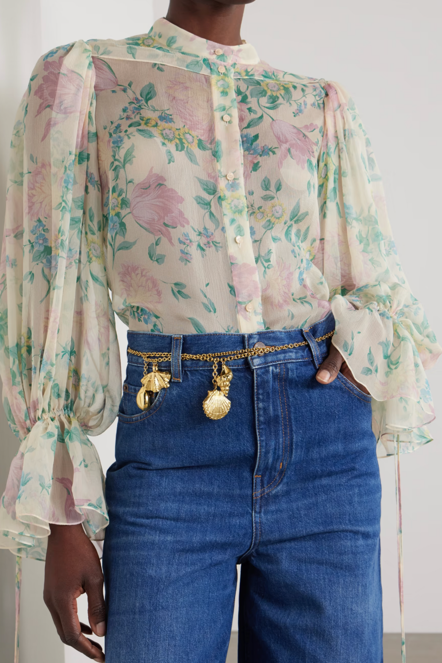 Shell Gold-Tone Belt