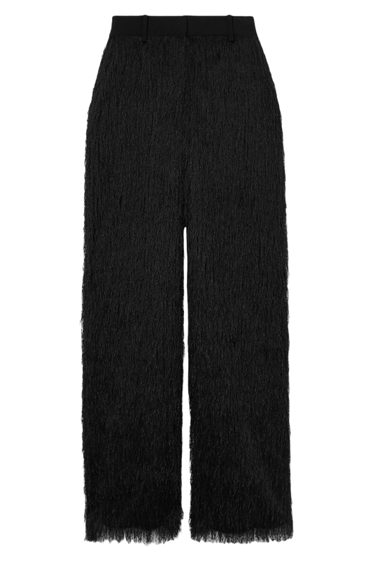 Atelier Fringed Crepe Trousers