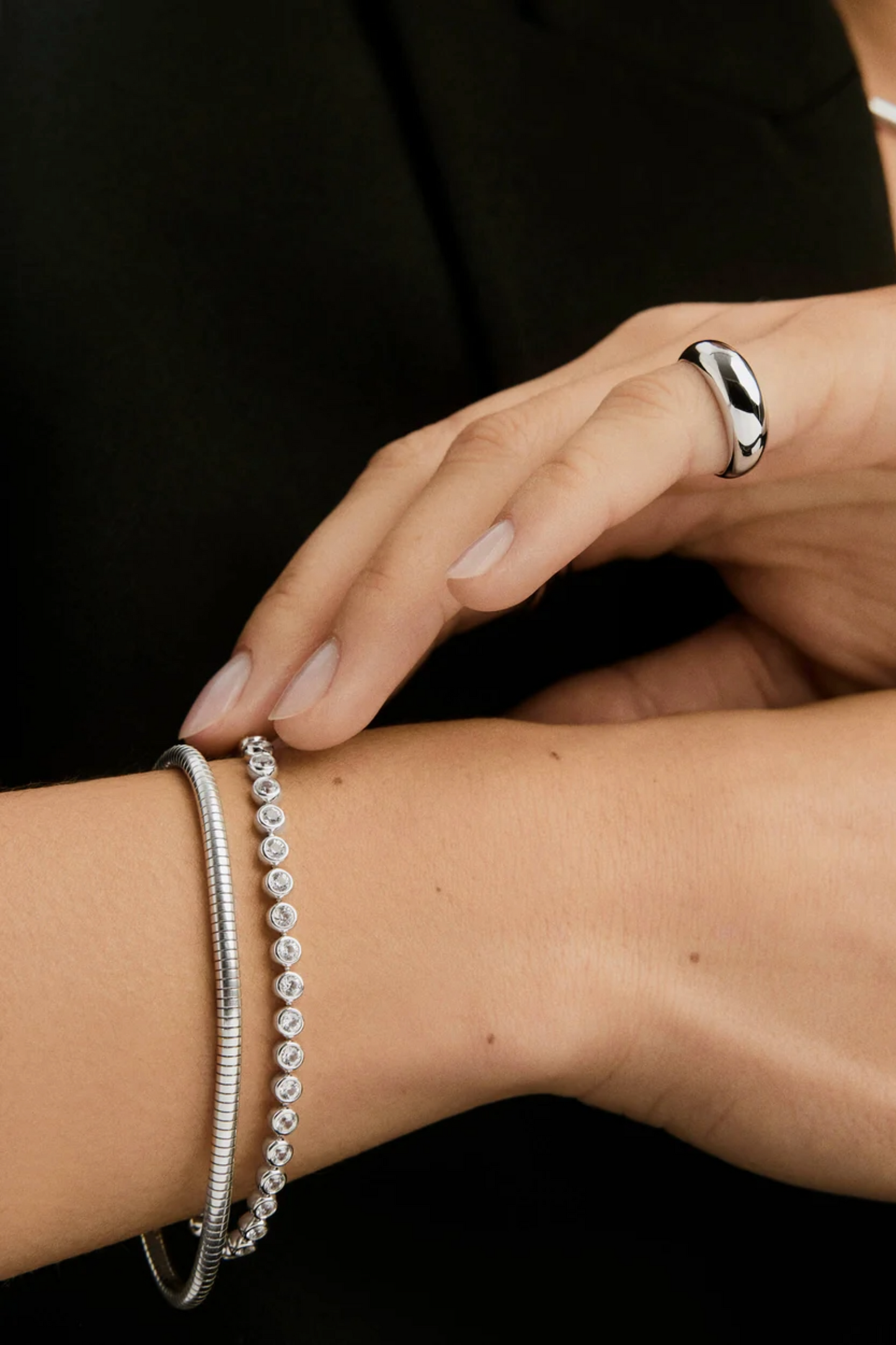 Zadie Bezel Lab Grown Sapphire Tennis Bracelet