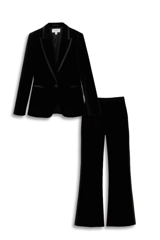 Velvet Suit In Black