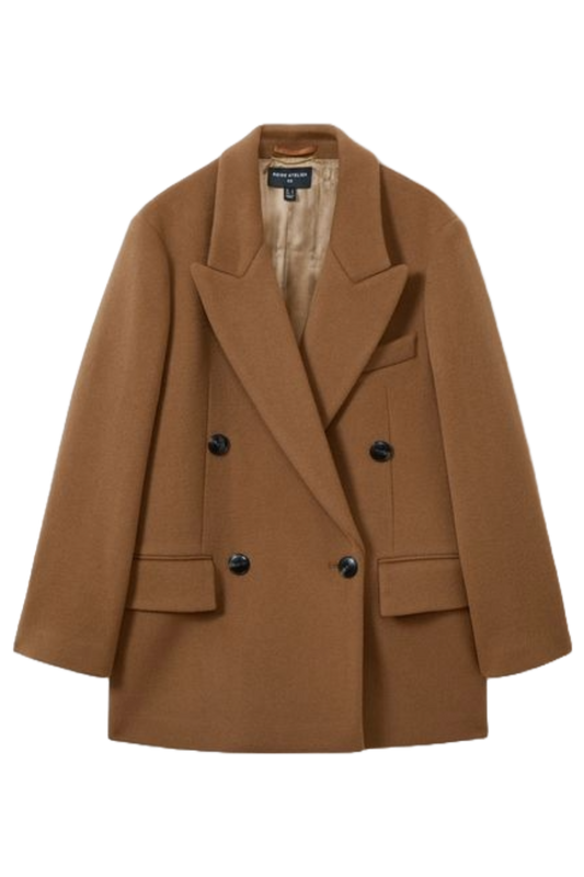 Atelier Virgin Wool and Camel-blend Suit Jacket