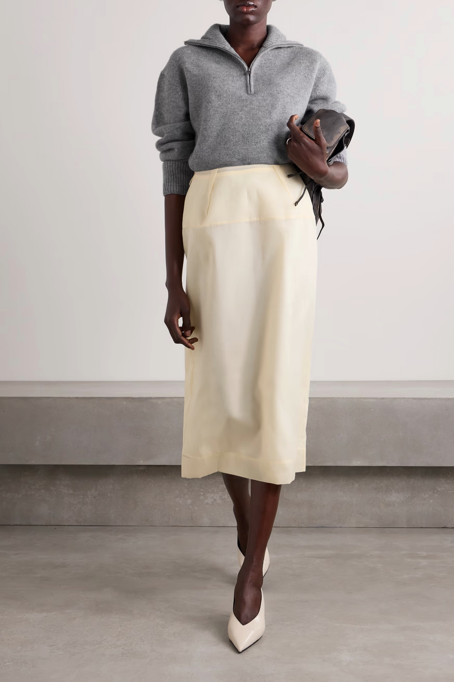 Andes Cashmere Half-Zip Sweater