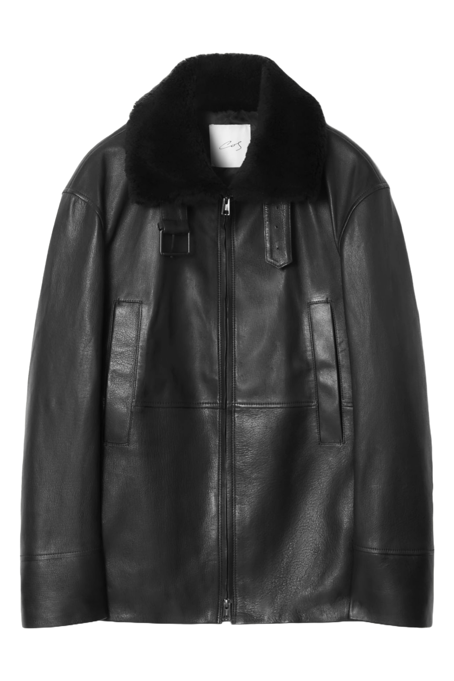 The Shearling-trimmed Leather Jacket