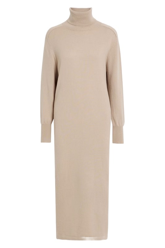 Lily Cashmere Turtleneck Midi Dress