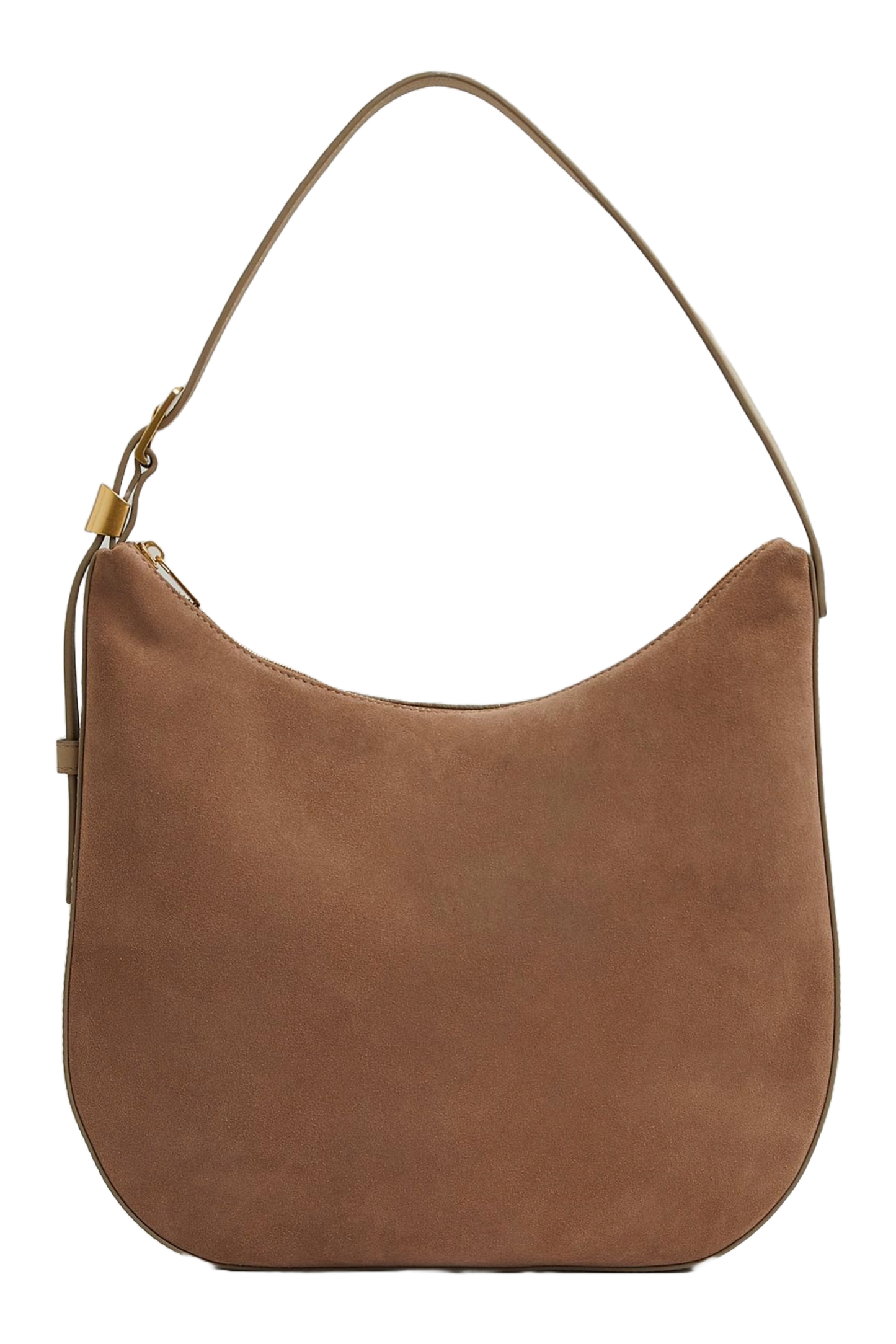 Leather and Suede Shoulder Bag