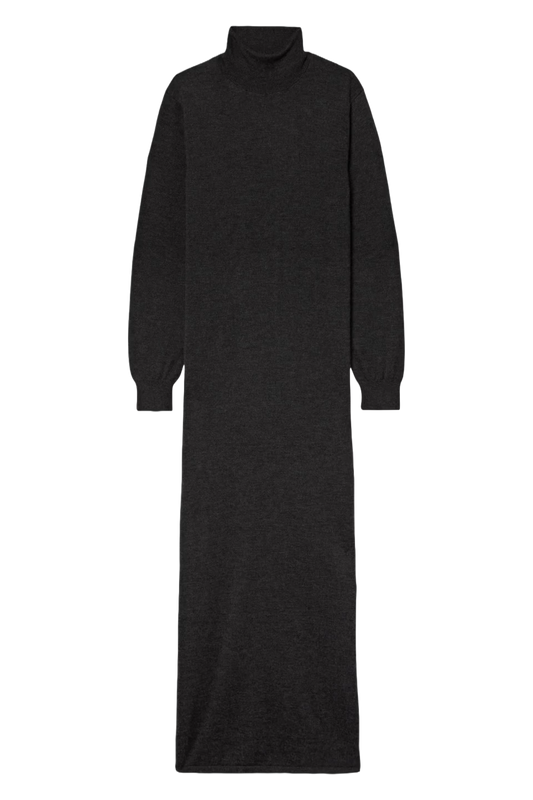 Cashmere and Silk-blend Turtleneck Midi Dress