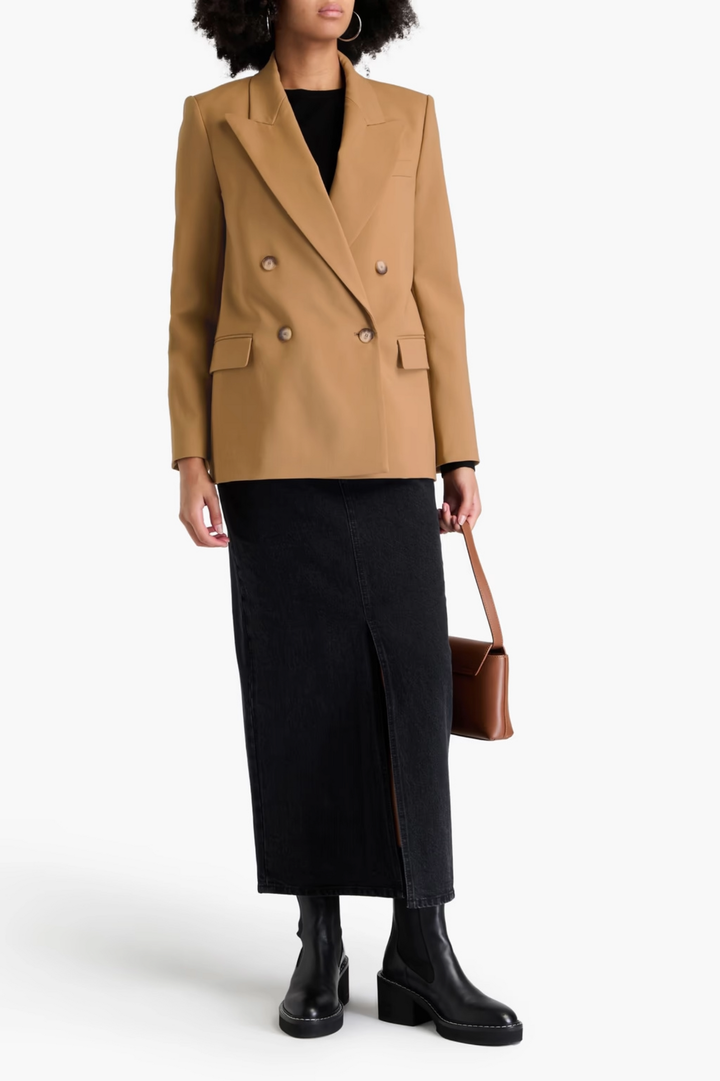 Double-breasted Wool-blend Blazer
