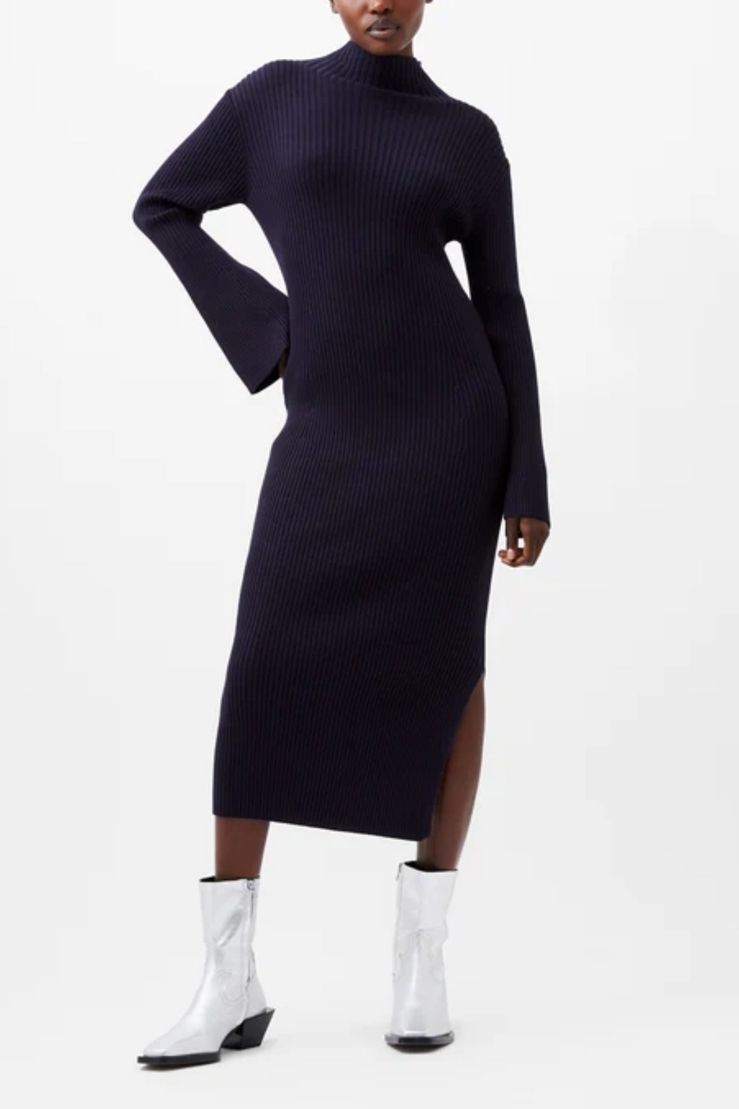 Lolly Mari Flare Sleeve Knit Dress