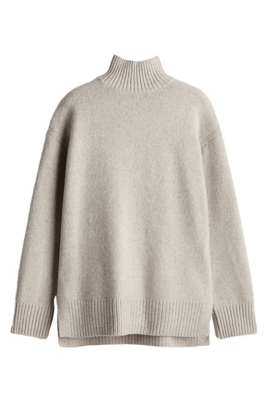 Oversized Polo-neck Jumper