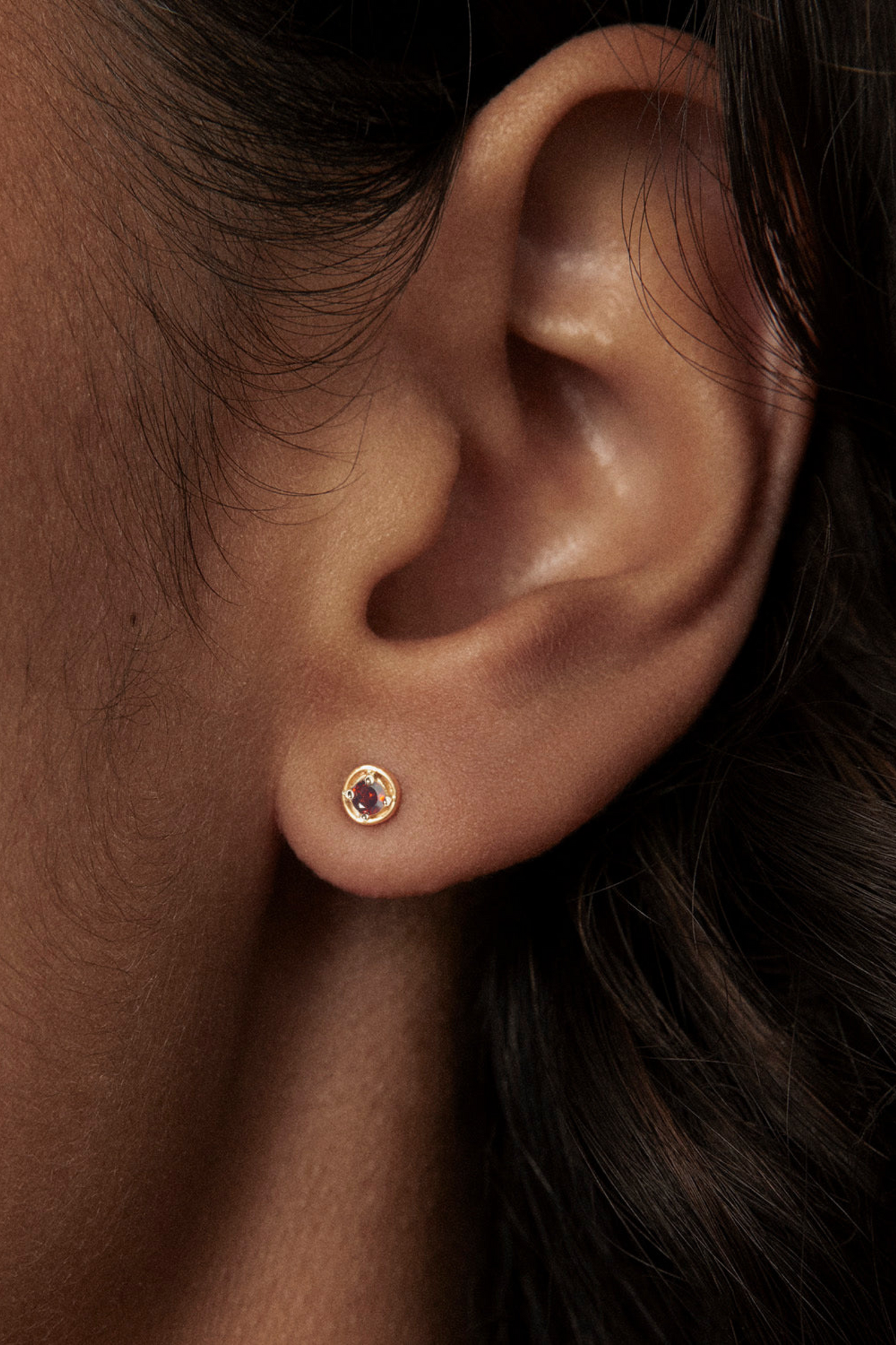 Birthstone Single Stud