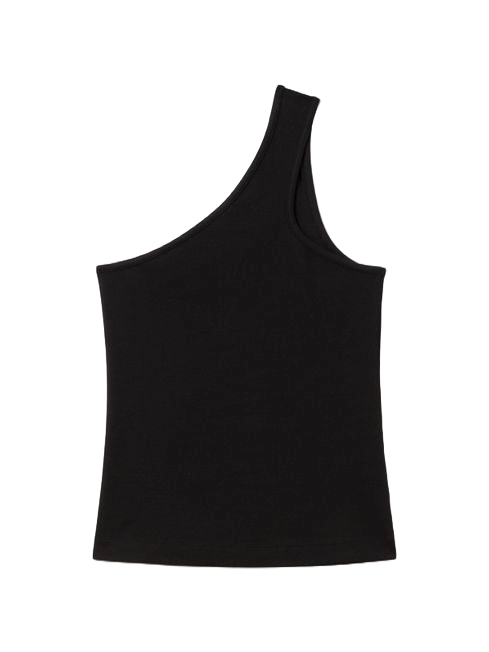 Ria Cotton Blend One-Shoulder Top
