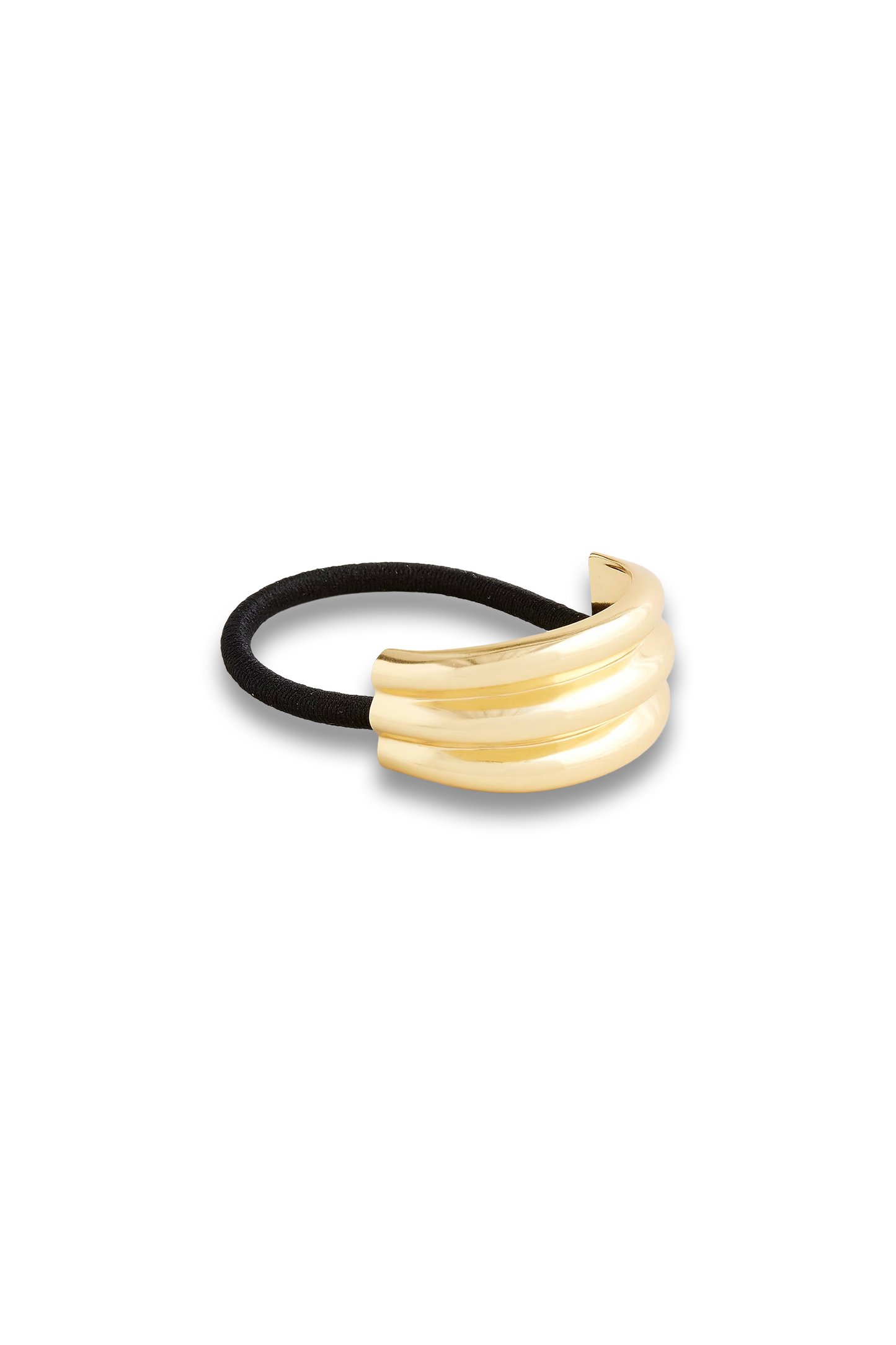 Ridged Metal Hair Tie