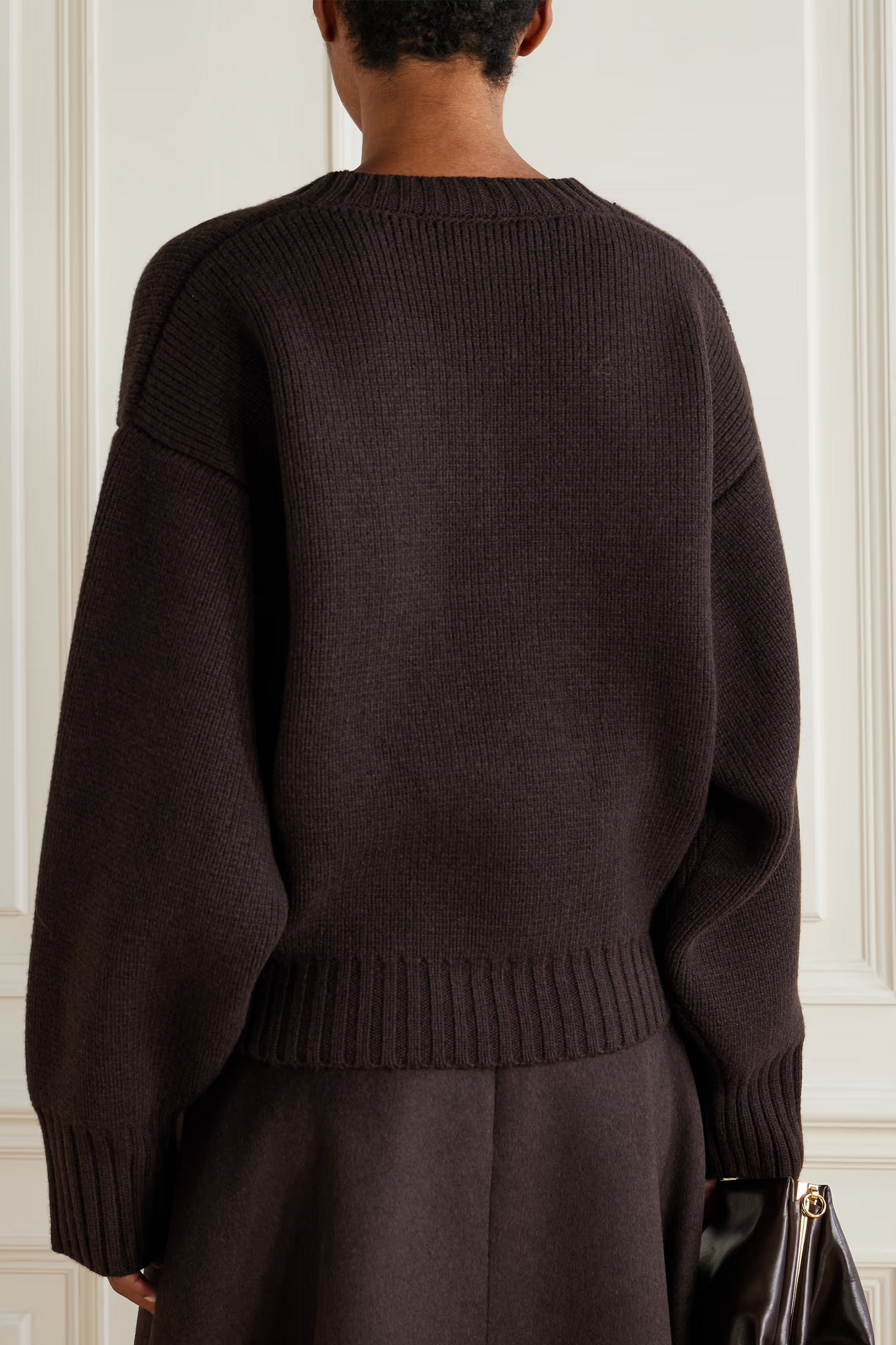 Oversized Ribbed Wool Sweater