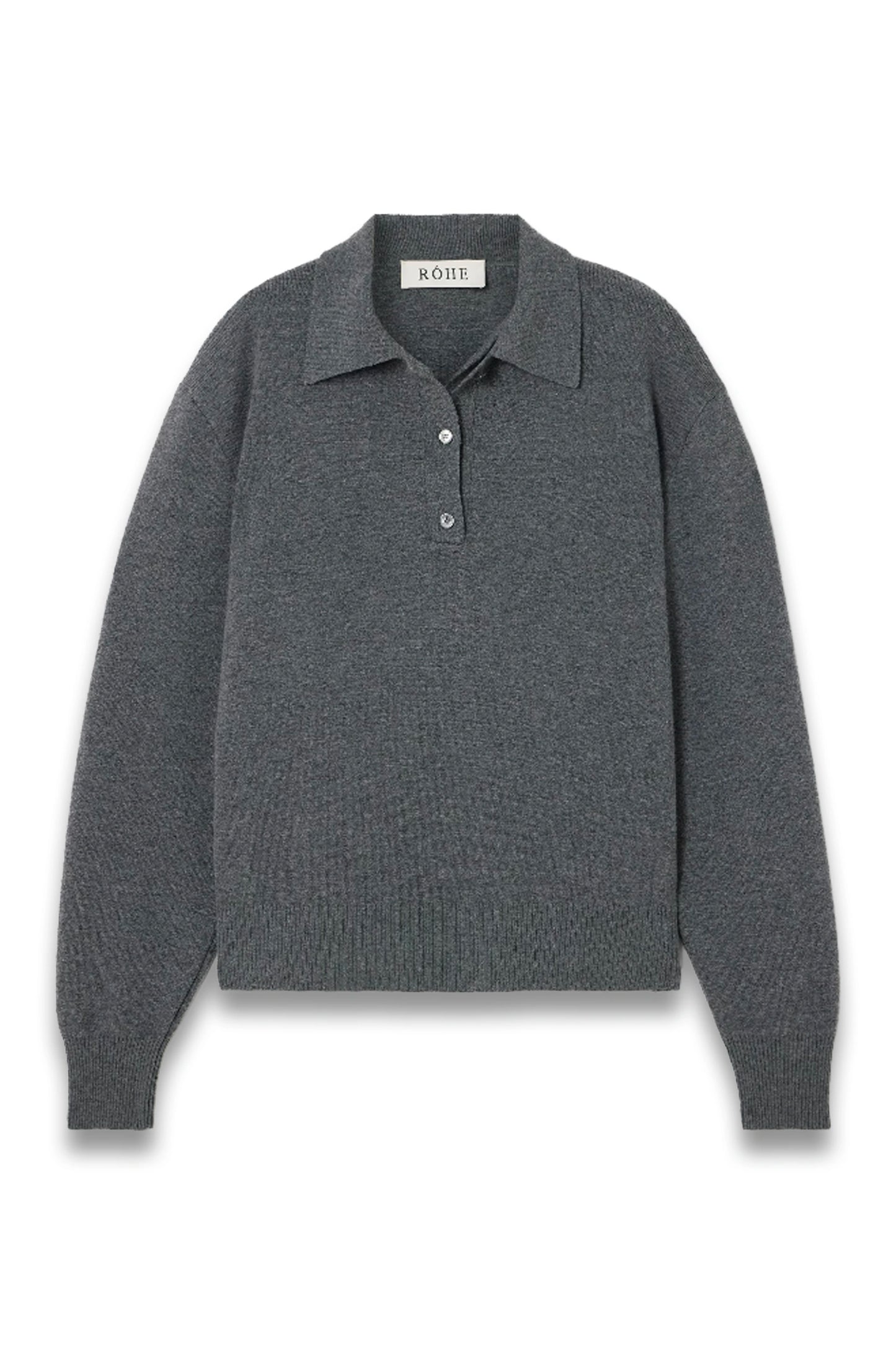 Wool and Cashmere-blend Polo Sweater