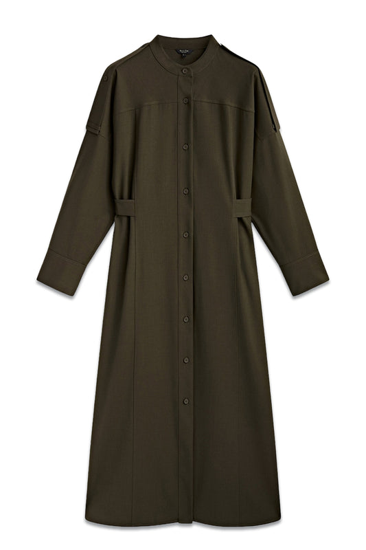 Shirt Dress with Shoulder Detail