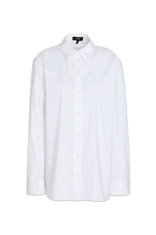 Cotton-Blend Poplin Shirt