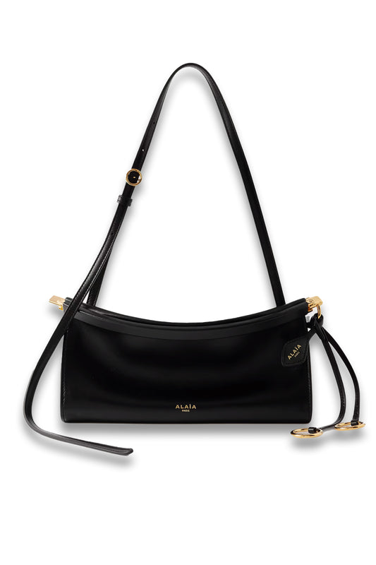 Click E/W small leather shoulder bag