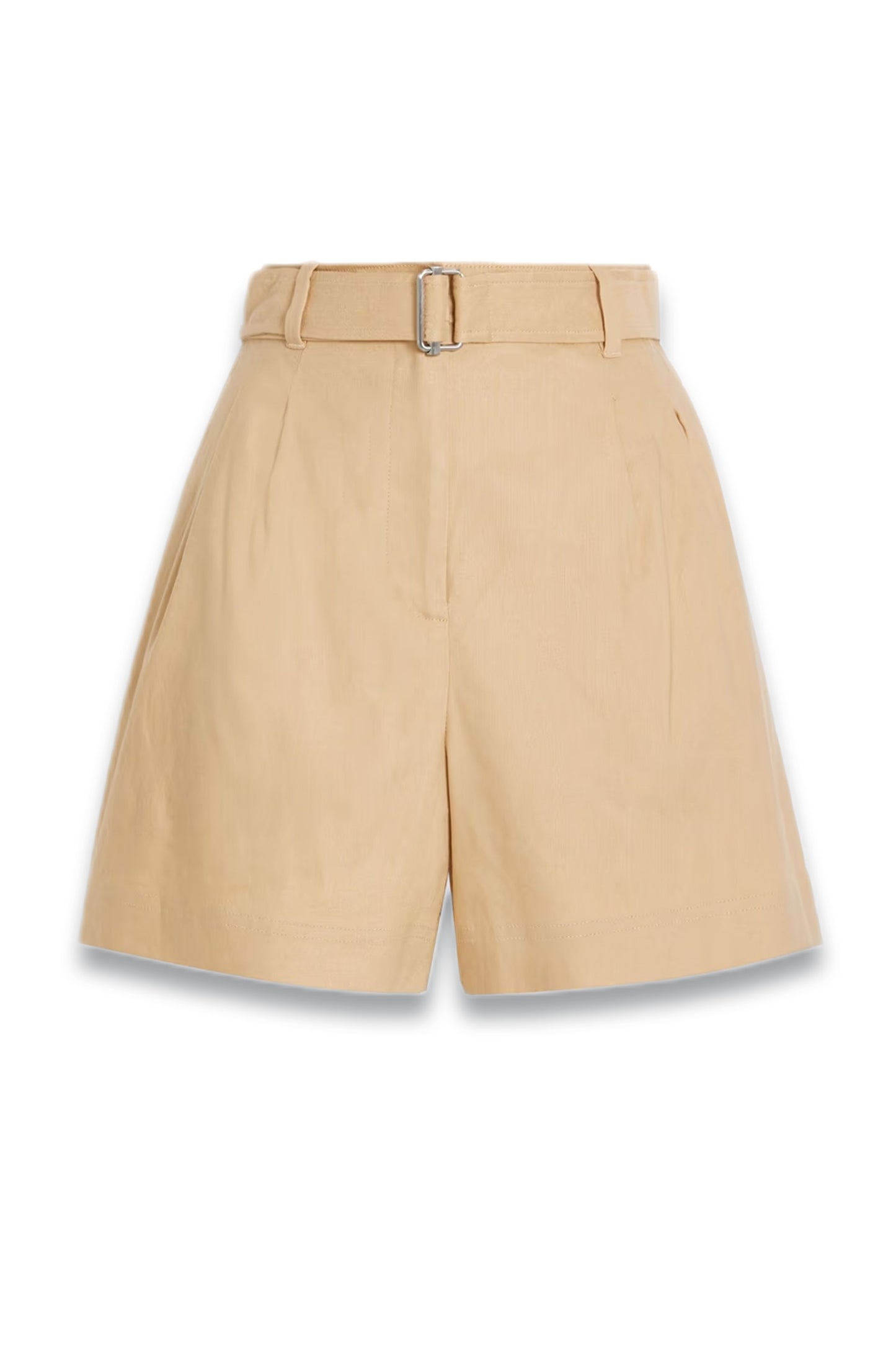 Sonny Belted Linen-Blend Shorts