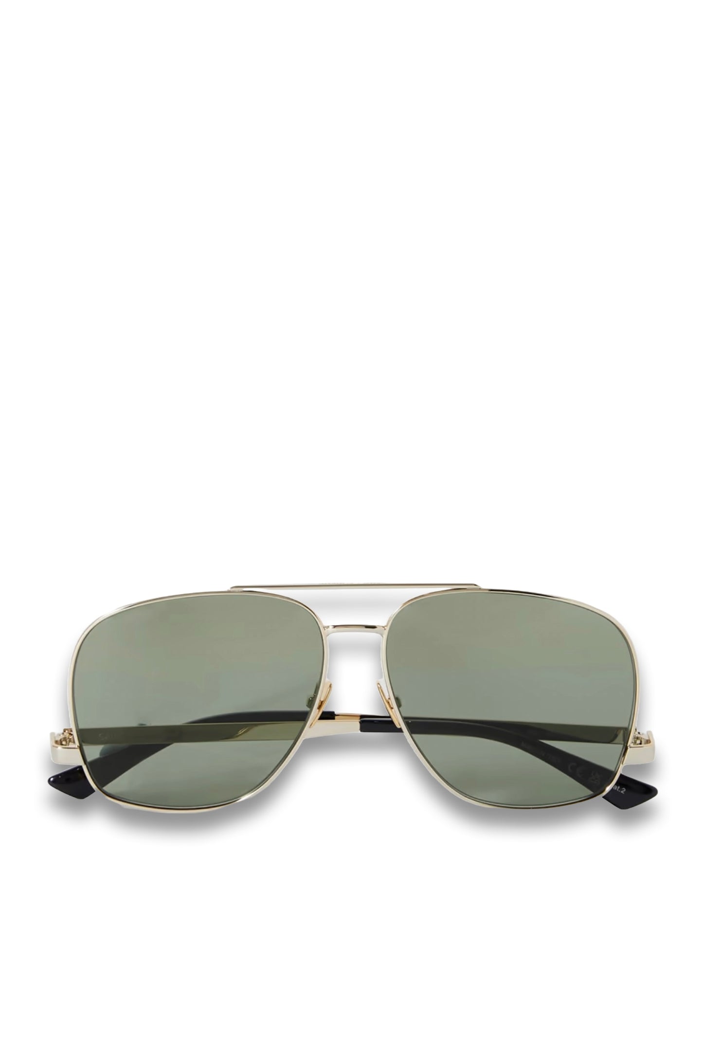 Leon Oversized Aviator-style Gold-tone Sunglasses