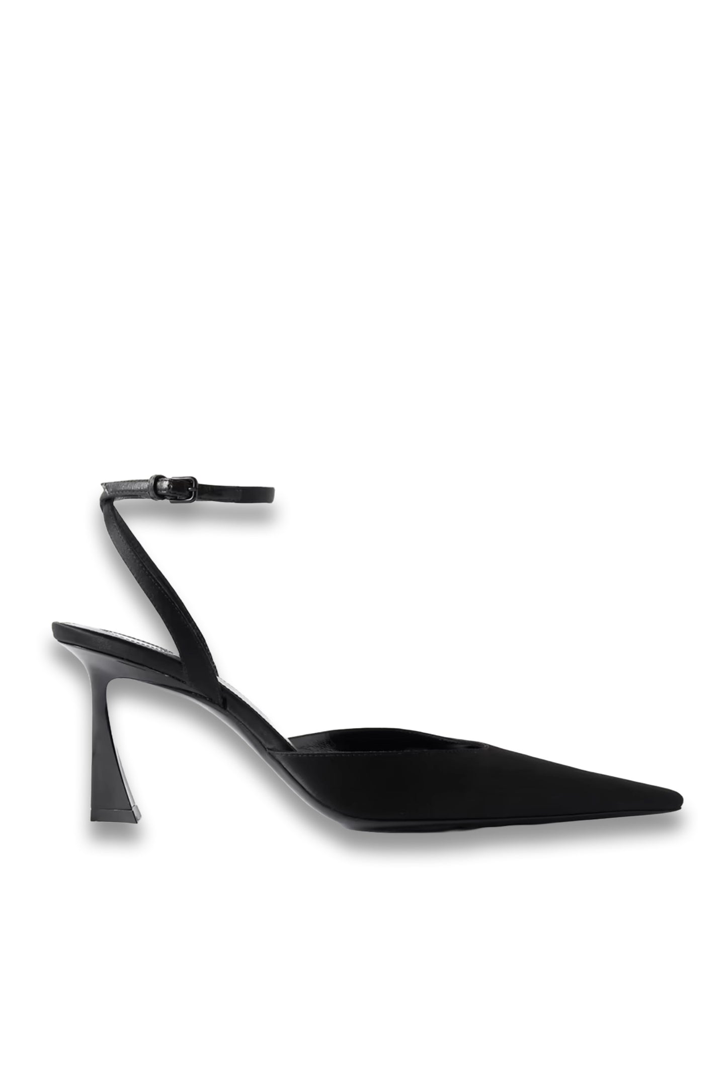Aimee Leather-trimmed Satin Pumps