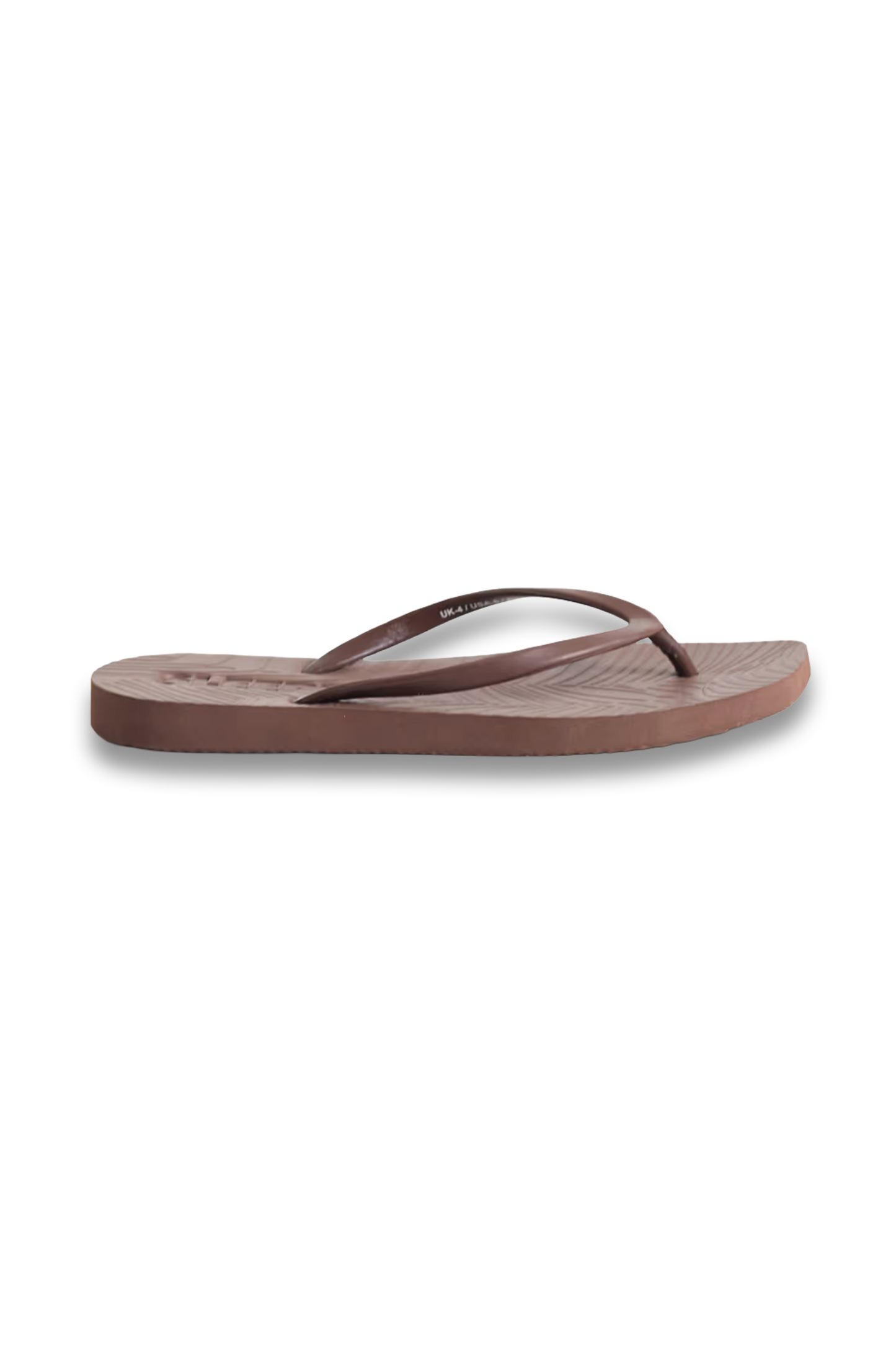Tapered Flip Flops in Brown
