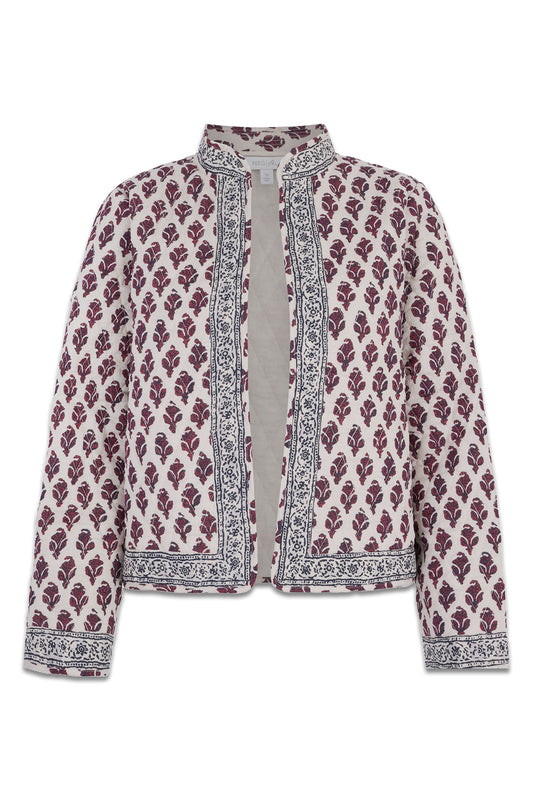 Pure Cotton Printed Quilted Jacket
