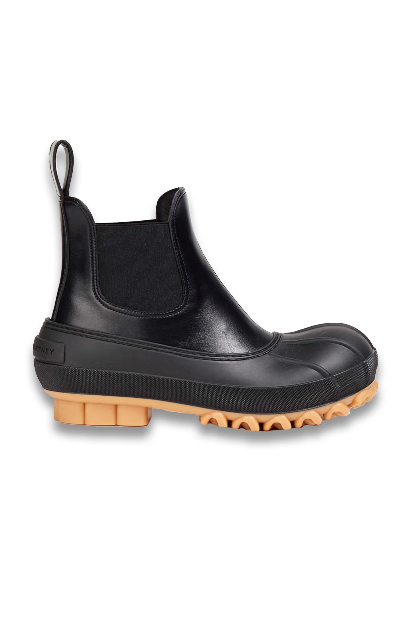 Faux leather ankle boots