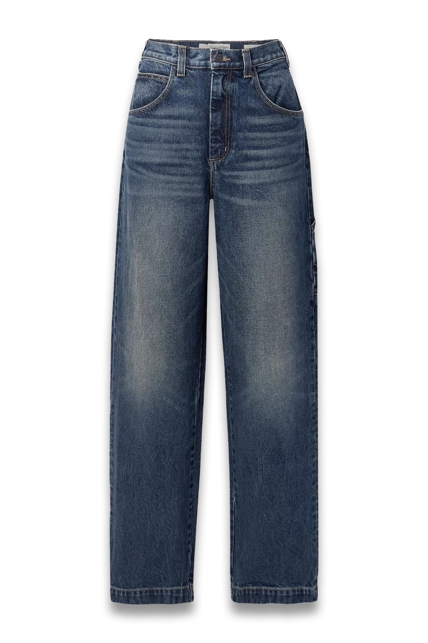 Aaron high-rise straight-leg jeans