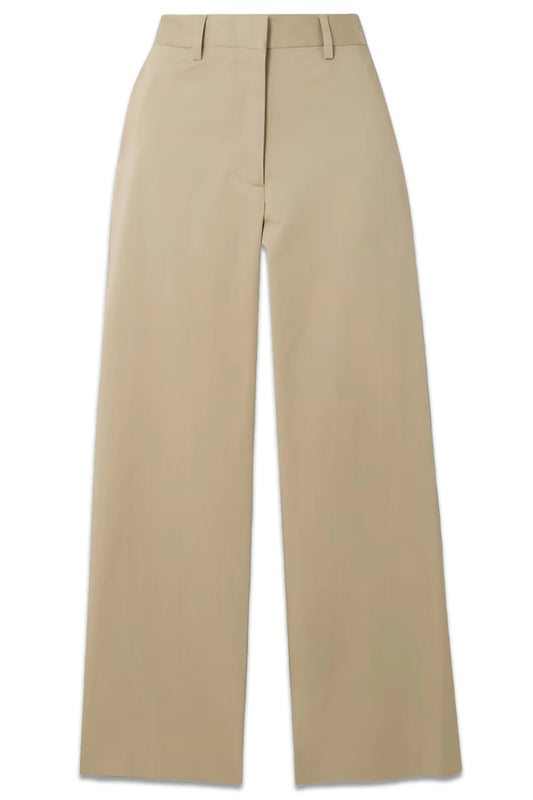 + NET SUSTAIN Organic cotton-blend Twill Straight-leg Pants