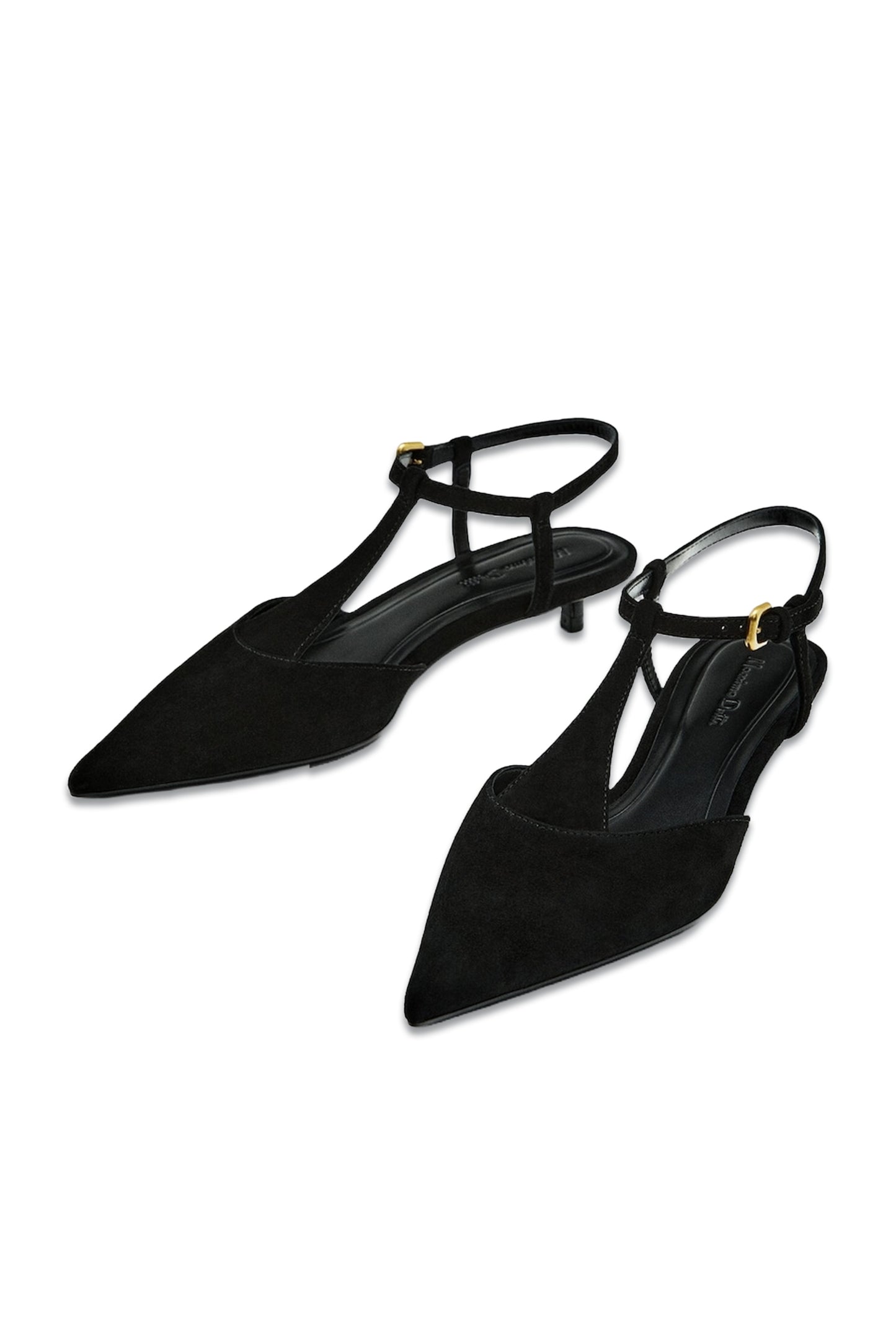 Suede Slingback High-heel Shoes