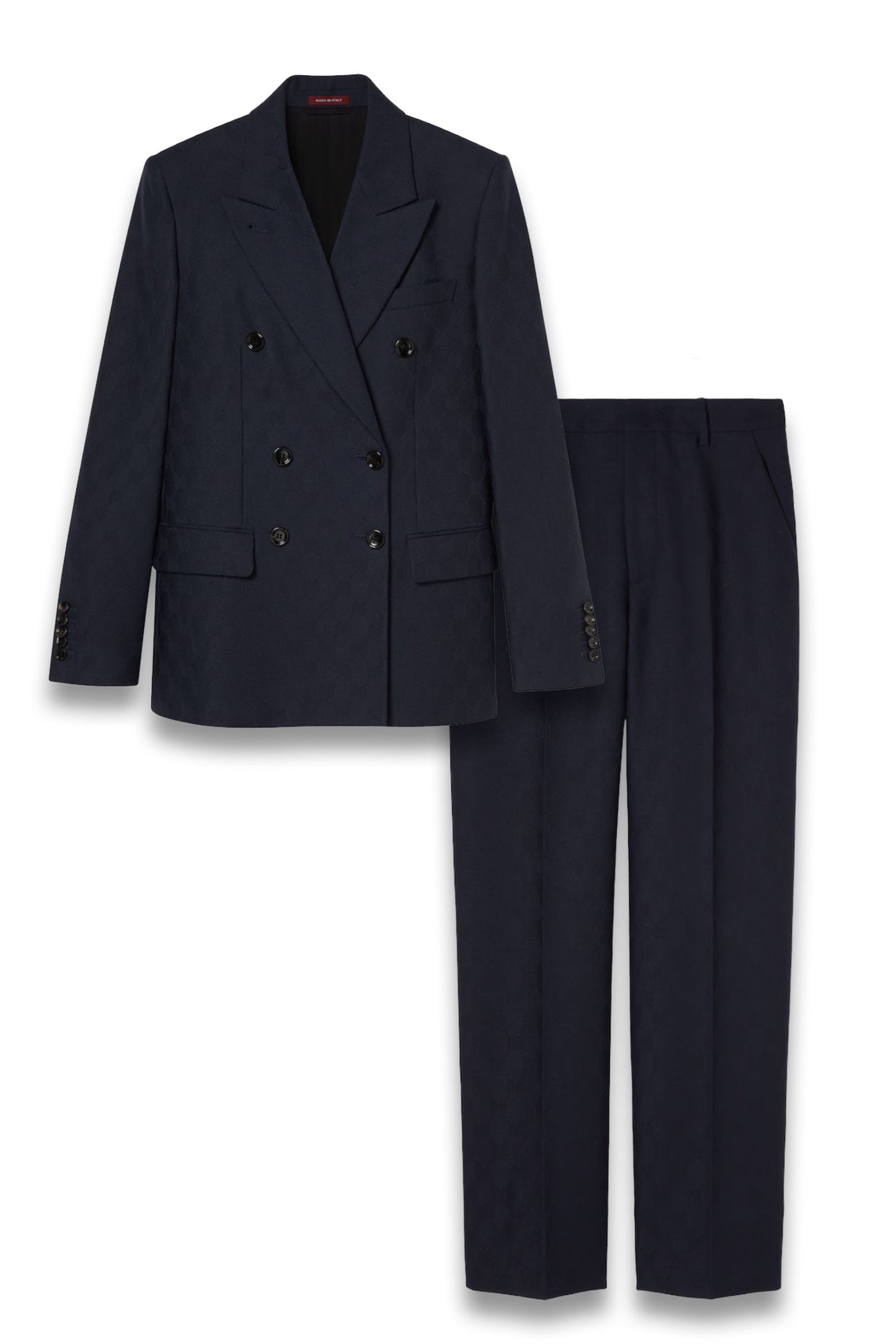 Double-Breasted GG Wool Jacket And GG Wool Pant