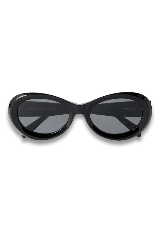 Round-Frame Acetate Sunglasses